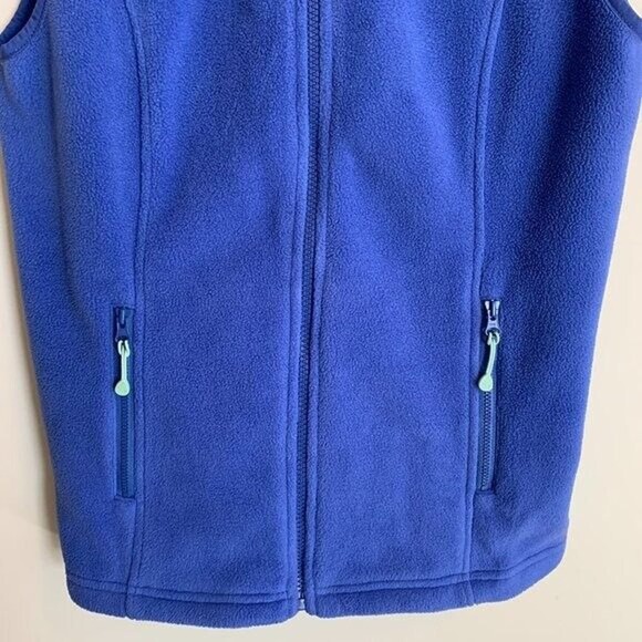 Vineyard Vines Womens Size XS Fleece Vest Colorblock Blue Teal Logo Lightweight - Picture 5 of 8